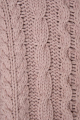 Usual cable knit_pink