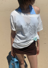 SHELL OFF TEE (2color)