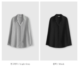 Roniv Silky Hidden Button Blouse / 5 colors