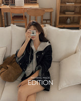 Lee Denim jacket & mini skirt set (including underpants)