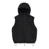 Ugly hooded zip vest / Black