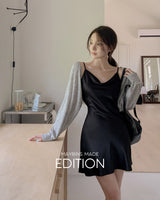 【MADE】Satin mini dress