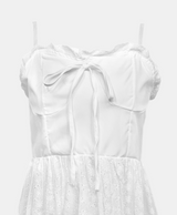 Rosie Eyelet Ribbon Peplum Blouse