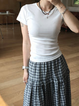 Roen Modal Side Shirring Tee (6c)