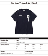Star Key's Vintage T-shirt (Navy)
