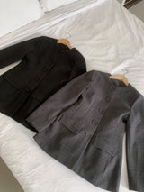 バーティッシュクラシックシルエットキルテッドコート