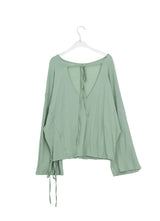 Roel Summer See-Through Deep V-Neck Long Sleeve Tee