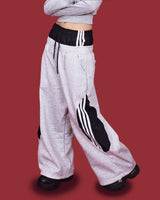 layer sagging trek wide pants (2color)