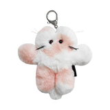 GODASHIN Cats Keyring Pink and White