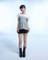 Eyelet 2 - Way Wrap Skirt - Gray
