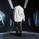 SEXXDEVIL Infinity Circle Print Pantyhose