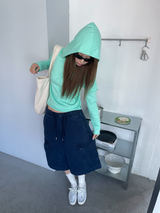 カットアウトレイヤードフード T