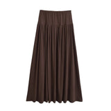 Malia Shirring Banding Maxi Skirt
