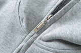 Daily High-Neck Basic Hood Zip-Up