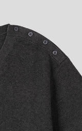 [S/S] ショルダーボタンハーフニット(4color)