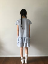 Twin Shirt フリルワンピース (2color)