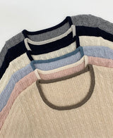 Cozy Cashmere Cable U-neck Knit (6color)