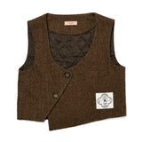 [LINE] Wool Jacquard Button Vest