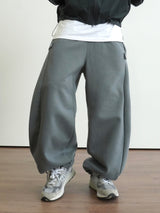 Pinch Side Snap Sweat Pants 6C