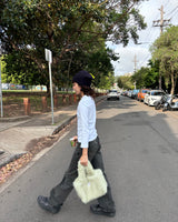 Ugly mini fur bag _ green