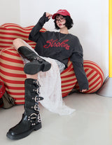 ラクシークスリーブレイヤードオーバーサイズフィットTシャツ