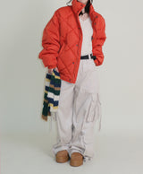 Carrot Diamond Quilting Unisex High Neck Padding (100% Wellon)