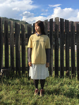 YWD ロゴTシャツ_イエロー