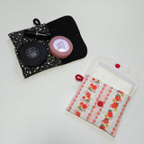 Mini Snap Pouch_Quilted Heart White