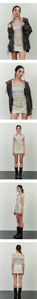 MERRY BUCKLE TOP beige