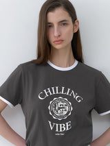 (T-7042)ツートーンバイブTシャツ