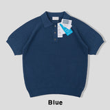 ベルナラインカラーニットショートスリーブTシャツ