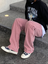 ピンクカットワイドパンツ