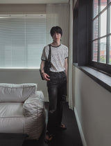 G-Bee pattern リンガー半袖Tシャツ