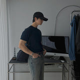 ASCLO ニューマッスルフィット半袖Tシャツ (5color)