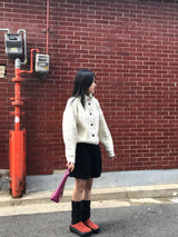 ウールフィッシャーハイネックカーディガン