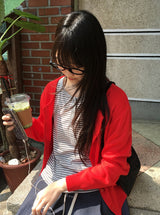 ナイリーベーシックカラーカーディガン