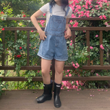 Opening Half Overalls Denim Overalls