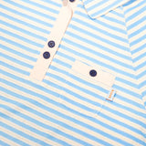 STRIPE TERRY DRESS  [SKY]