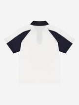 オーセンティックテーブルテニストレーニーTシャツ (ホワイト/ネイビー)