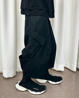VTG BACK BOOTS CARGO SHORTS_BLACK