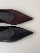 Leaf stiletto flat shoes