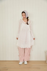 LOVELY PIN-TUCK LACE DRESS