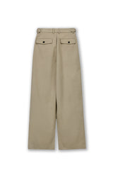 INVERTED PLEATS CHINO PANTS