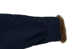 Hino Fluffy Fur Collar Pocket Jumper