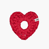 Crochet Heart Scrunch - Red