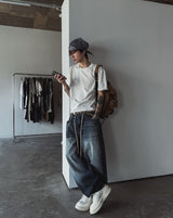 Zed Cat Balloon Denim Pants