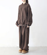 Unisex ディクションエンブロイダードバルーンシープスキンスウェットパンツ