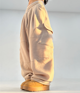 (VELVET + DOUBLE-FACED FLEECE💎🧸/ BALLOON FIT + FULL ELASTIC♥) ユニークパンツ ダイアゴナルカーゴ