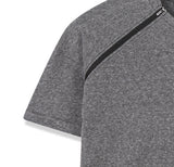 セントラルジッパーラグラン半袖Tシャツ