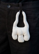 Hand Keychain - white